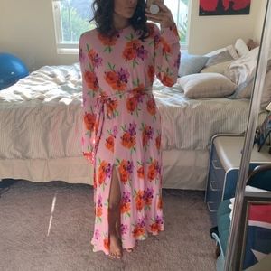 MSGM Violet floral dress